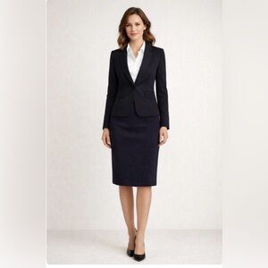 St. John Classic knit Navy Pencil Skirt